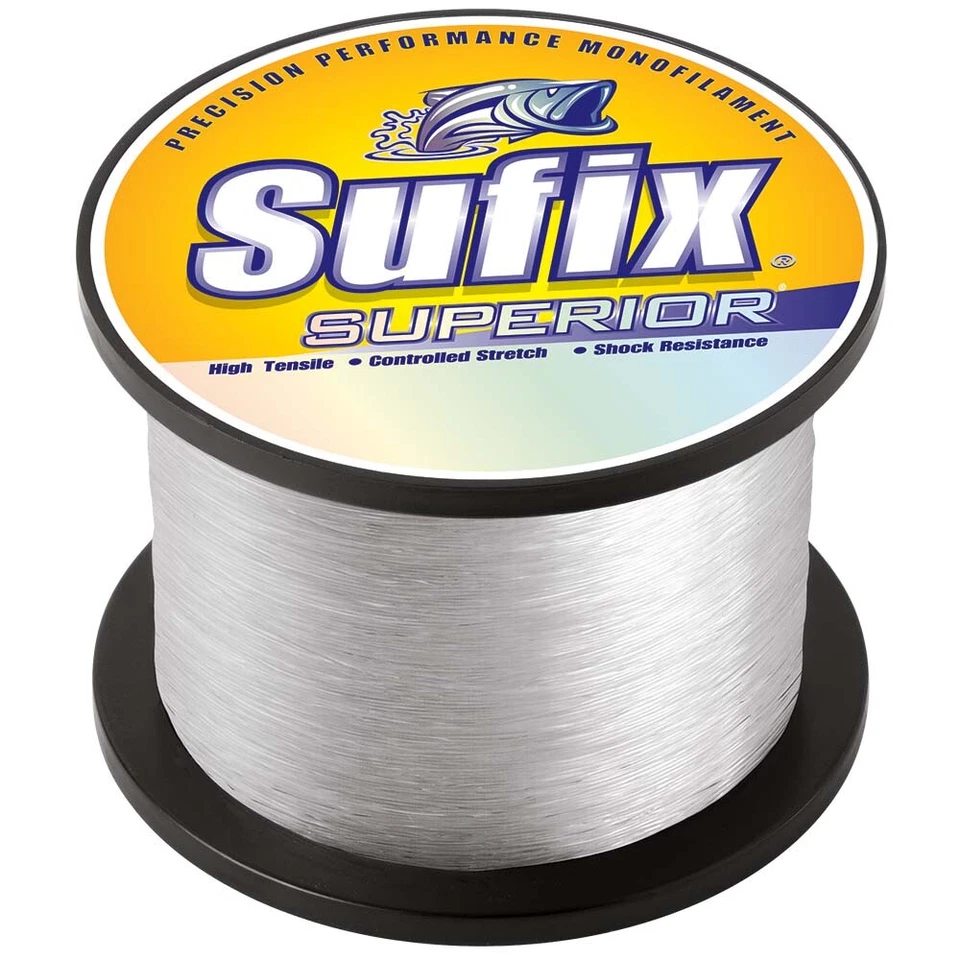 Sufix Superior Monofilament Fishing Line | 1 lb. spool | Clear | Pick Line Class - Image 1 of 1