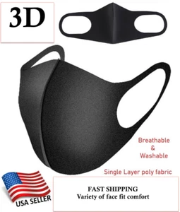 Face Mask Fashion Washable Reusable Breathable Cloth Cover Unisex Men Women - Picture 1 of 6
