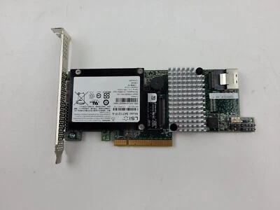 Soporte alto para tarjeta controladora raid LSI SAS9201-8I 6Gbps SAS/SATA PCI 9201-8i Foto 1 de 2