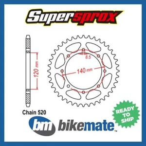 Sprocket Rear Steel 520-45T for KAWASAKI KLR 650 E 2008 2009 2010 2011 2012 - Picture 1 of 1