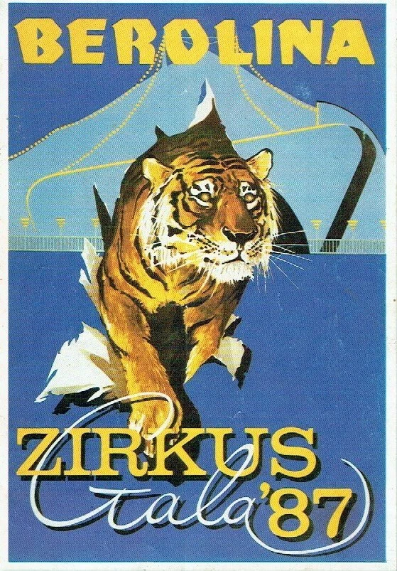 Circus Programm Zirkus Gala Berolina DDR 1987 - Bild 1 von 2