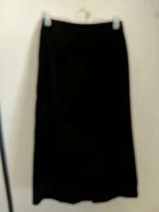 Womens- Size 12- Requirements 34" Long Black Skirt - Picture 1 of 4