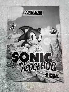 Sonic The Hedgehog (Sega Game Gear) Instruction Booklet / Manual Only - Picture 1 of 3