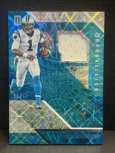 Cam Newto Game Used Jersey Patch 2016 Panini Unparalleled /49 Panthers #100 - Picture 1 of 3