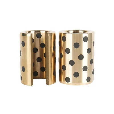 Graphit-Messing Gleitlager Selbstschmier Lager ID 6 ~ 40mm Buchsen Lagerbuchse - Image 1 of 4