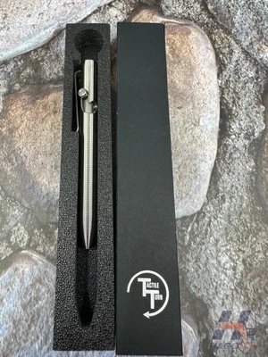 Tactile Turn Mini Titanium Bolt Action Pen CNC Machined Compact USA 4.4" Length - Image 1 of 4