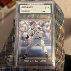 1991 Ultra Update Mike Mussina #U-4 AGS 10 GEM MINT RC Rookie HOF - Picture 1 of 2