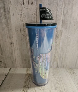 Starbucks Christmas 2021 Blue Mermaid 24 Oz Venti Tumbler FARBWECHSEL NEU - Bild 1 von 6