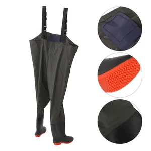 (40 Size)Fishing Chest Waders Waterproof Stocking Foot River Wader Pants Fo DW - Picture 1 of 12