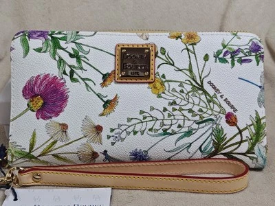 Bolso sin asas Dooney & Bourke botánico grande con cremallera alrededor de muñeca  Foto 1 de 4