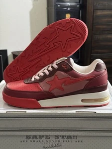 A Bathing Ape Bape Roadsta 10.5 Red Nigo Pharrell Nerd Road Sta Milo Shark Tiger - Picture 1 of 9