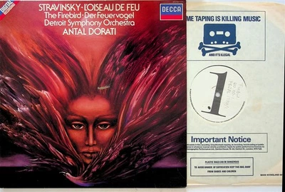 Decca 410 109-1 TEST/DEMO PRESSING - Stravinsky The Firebird DORATI LP (NM) Rare - Image 1 of 3