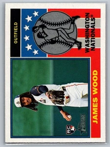 James Wood 2025 Topps Heritage #76PI-16 iconos de jugador novato lámina holográfica radiocontrol - Imagen 1 de 2