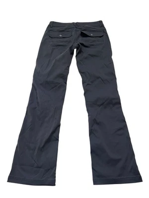 PRANA Women's 4 Reg Halle Straight Fit Outdoor Hiking Pant Gray/Blue Convertible - Image 1 of 4