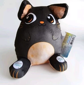 Flipeez CUTE Black Cat Plush 10in NWT - Picture 1 of 6