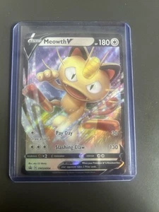 Meowth V SWSH004 SWSH: Sword & Shield Promo Cards Holo - Picture 1 of 2