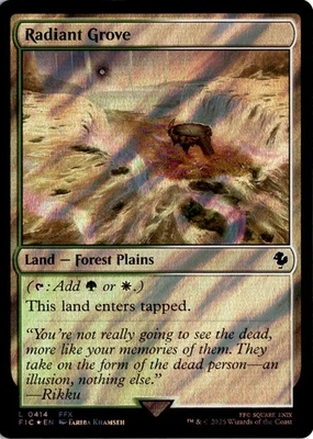 MTG FIC Commander: FINAL FANTASY Radiant Grove (Surge Foil) L 414 NM Scan Pack F - Image 1 of 2