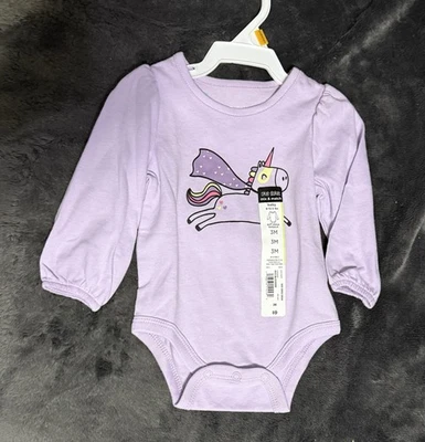 Okie Dokie Púrpura Claro Manga Larga Una Pieza Nuevo Con Etiquetas Talla 3 Meses Foto 1 de 2