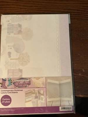 Hunkydory Contemporary Christmas Luxury Card Inserts For Going Inside Cards - Image 1 of 4