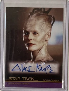 2008 STAR TREK MOVIES IN MOTION ALICE KRIGE #A47 AUTOGRAPH BORG QUEEN - Picture 1 of 2
