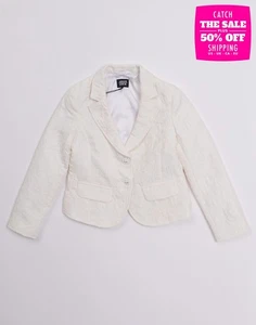 RRP€265 ARMANI JUNIOR Jacquard Blazer Jacket Size 6Y Made in Italy - Picture 1 of 4