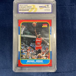 1996 Fleer Decade Of Excellence Michael Jordan Rookie Card #4 - Bild 1 von 2