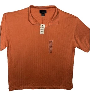 JF J. Ferrar Orange Polo Ribbed Mens Size XL New With Tags - Picture 1 of 5