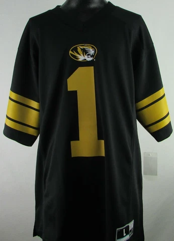 Missouri Tigers NCAA Youth #1 V-neck Short Sleeve Jersey Cover
