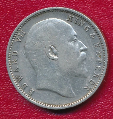 INDIA 1903 ONE RUPEE SILVER COIN **NICE LIGHTLY CIRCULATED** FREE SHIPPING!! - Image 1 of 2