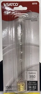 SATCO S3710 40W 130V CLEAR T6.5 TUBULAR INTERMEDIATE BASE INCAND - Picture 1 of 2