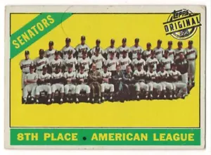 Tarjeta del equipo 2015 Topps Originals Buybacks #194 1966 Washington Senators - Imagen 1 de 2