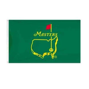 The Masters Green 3x5 Flag Man Cave Flag Banner Augusta Golf Club 3 x 5 New - Picture 1 of 5