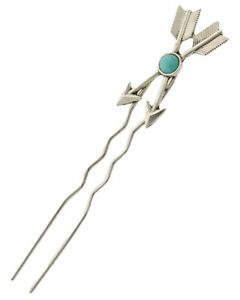 Arrowhead  TURQUOISE WESTERN HAIR PIN CLIP BARRETTE JEWELRY NATIVE PONYTAIL SALE