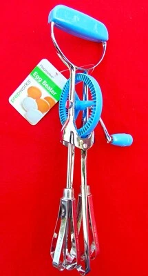 BATIDOR DE HUEVOS PROGRESIVO 12" ~ BA-3021 ~ AZUL ~ APTO PARA LAVAVAJILLAS ~ NUEVO Foto 1 de 4