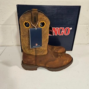REBEL™ BY DURANGO® BROWN SADDLE WESTERN BOOTS DB5468 12D BRAND NEW - Picture 1 of 6