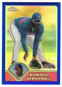 2003 Topps Chrome Traded Refractor #057 Roberto Hernandez Atlanta Braves BV$4 - Picture 1 of 1