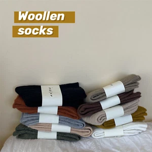 5 Pairs Wool Fanshion Thick Women Boot Soft Warm Crew Socks Winter Christmas 5-9 - Picture 1 of 12