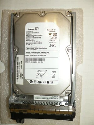DELL CY623 750GB 3.5" 7.2K 3Gbps PE SATA HDD IN SLED ST3750640NS 9BL148-090 - Image 1 of 4