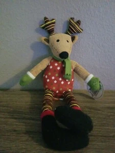 Starbucks Renna Velluto a coste Maglia Sciarpa Stivali Edizione Limitata Peluche Nuovo con etichette 12” - Foto 1 di 3