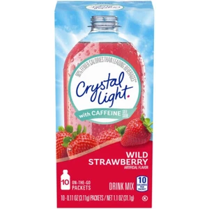 Crystal Light On The Go Energy Wild Strawberry Drink Mix - 10 Ct - Pack of 12 - Picture 1 of 1