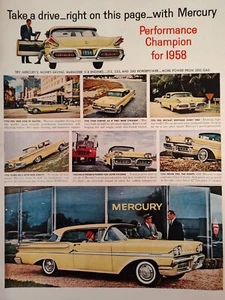 1958 LIFE Ad Werbung MERCURY Performance Champion für 1958! - Bild 1 von 1