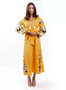 Ukrainisch Böhmisch Stickkleid, Bohostyle, Vyshvanka, Bohochick - Bild 1 von 9