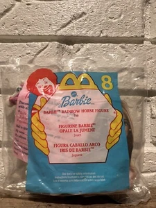 McDonalds Happy Meal 2000 Barbie Rainbow Horse Figure toy #8 NIP - Picture 1 of 2