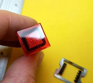 Nixie Tube Case Indicator Red 220v on off 10x10mm w/ Mount Soviet Ussr NEW 3pcs - Picture 1 of 10