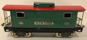+ MTH Standard Tinplate Red & Pea Green 200 Series Caboose 10-2108 NIB *H - Picture 1 of 8