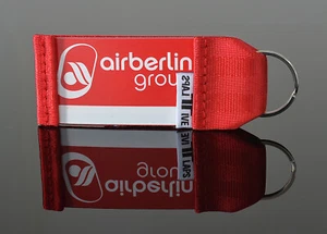 Air Berlin Schlüsselanhänger by FlapsFive original Aviation Gurtband  Neu ! - Picture 1 of 1