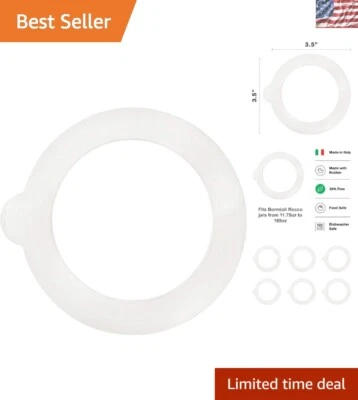 Juego de 6 juntas de tarro de calidad de 3,5’’’ - Perfecto para la conservación de alimentos Foto 1 de 4