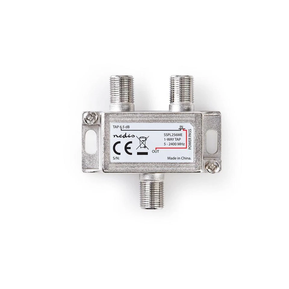 SSPL256ME SPLITTER SATELLITARE 1 INGRESSO DUE USCITE 5-2400MHZ CONNETTORI TIPO F - Immagine 1 di 1