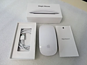 Genuine Apple Magic Mouse 2 Silver White MLA02LL/A w/Lightning cord EXCELLENT - Bild 1 von 12