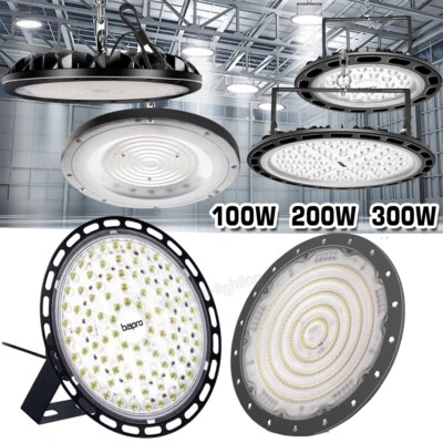 UFO LED Hallenbeleuchtung Hallenleuchte Industrielampe Werkstattleuchte High bay - Bild 1 von 4